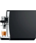 Fully Automatic Chrome Espresso Machine One Touch Custom Barista Brewer Fresh Bean Grinder Premium Coffee Maker with espresso shot.