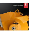 Beefy Adjustable Tool Balancer With Spring Tension And Telescoping Arm For Load Holding 120 To 140 Kg, Keeps Tools On Lockdown On Assembly Lines, Multifunctional Clamp Holder For Pro Grade Use, adjusting bolt detail