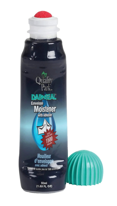 Dab-N-Seal Envelope Moistener With Adhesive Fast Drying Formula Seals As It Moistens For Up To 1,500 Envelopes Per 50 mL Bottle