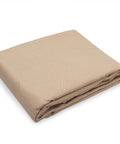 Beige folded fabric of Replacement Canopy Top Cover For Garden Treasures Traditional Three-Person Swing 85 Inch Long By 46 Inch Wide Replacement Only Cushions Not Included Frame Not Included Fits Within Half Inch Tolerance