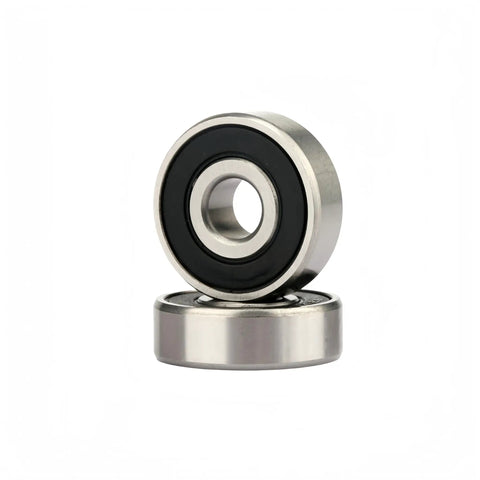 Heavy Duty Deep Groove Ball Bearings 3/4 In By 1 3/4 In By 1/2 In, Dual Rubber Sealed Chrome Steel, Pre Lubricated Electric Motor Replacement Set Of Five, with black rubber seals.
