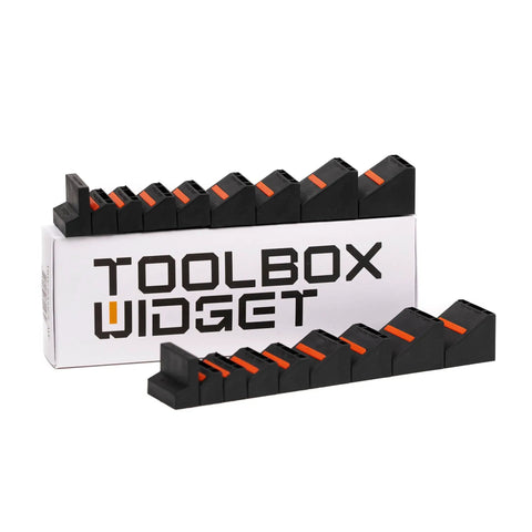 Basics Wrench Organizer Kit With 16 Rubber Holders For Tool Drawer, Modular Toolbox Organizer System, One Pack shown with box packaging