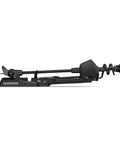 Smooth Sailin Killer 57 Inch Shaft Trolling Motor With Plug And Play Gt56Uhd Tr Sonar And Multiband Positioning For Anchor Lock Wheel Hold And Wireless Chartplotter Sync Black side view of motor with propeller