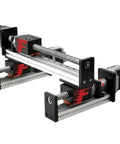 3 Axis Linear Motion Guide System With Ball Screw And Stepper Motor, Silent Smooth Slide, A Real Workhorse Table Stage For Vertical Positioning, High Precision CNC Or Automation Slide Rail, Built To Last. 3-axis ball screw linear guide with stepper motors, aluminum frame
