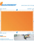 20x20 Foot Shade Cloth With Grommets Sun Shade Sail Rectangle With Measurement Guide UV Blocker HDPE