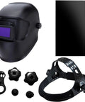 Top Shelf Flippable Welding Mask Kick Ass Detachable Shade Filter Kit With Five Extra Dark Glass Lenses tight light blocking seal components
