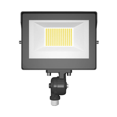Workhorse 35W Outdoor Flood Light With Switchable Kelvin Range 3000K To 5000K IP65 Weatherproof Design front view with LED panel.