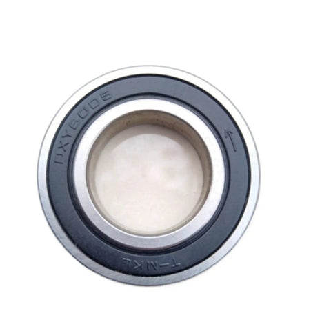 One Way Clutch Bearing 6205 2Rs For Washing Machine Washer Fix Her Right Spin Cycle Saver, top view, black seal.