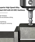 Universal Screw Extractor Kit With Drill Bits For Stripped Rusty Screws And Nuts Remover Tools For Broken Bolts DIY Hardware Repair Set Heavy Duty Alloy Steel demonstration