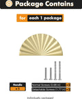 Top Shelf 10 Pack Brushed Gold Cabinet Pulls With A Slick Flat Brass Finish And Hella Sturdy Zinc Alloy Build 3 Inch Center To Center Drawer Handles package includes 1 handle and 4 screws.