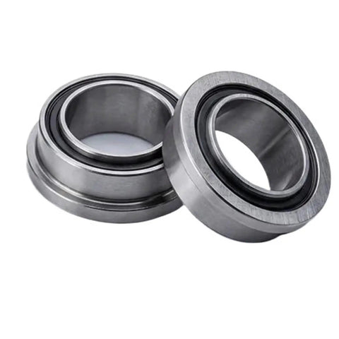 10 Pack Rock Solid Stainless Steel Flanged Bearings FR188 R188 Double Shield Sealed Precision Ball Bushings on display.