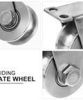 Stainless Steel Sliding Door Pulleys With Double Bearing And Heavy Duty Triangular Bracket Window Rollers Built Tough For Real Smooth Operation On Any Home Setup close-up of sliding gate wheel mechanism