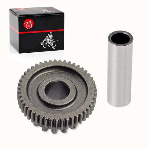 Heavy Duty Starter Clutch And One Way Bearing Idler Gear Kit With Gasket Set Drop Straight In Replacement For 2000 To 2014 Honda Trx400Ex Trx400X Atv Rig gear and bearing in packaging