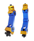 Heavy Duty Cnc Mill Workpiece Positioner Featuring Universal Adjustments And Built Like A Tank Rigidity for precise machining, blue and gold design.