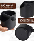 Knock Box For Coffee Grounds 4.4 Inch With Removable Knock Bar And Non Slip Base showing ABS material and design