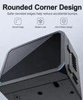 Heavy Duty Cold Rolled Steel EV Charger Station Enclosure Featuring Lockable Clear Door, rounded corner design for safety.
