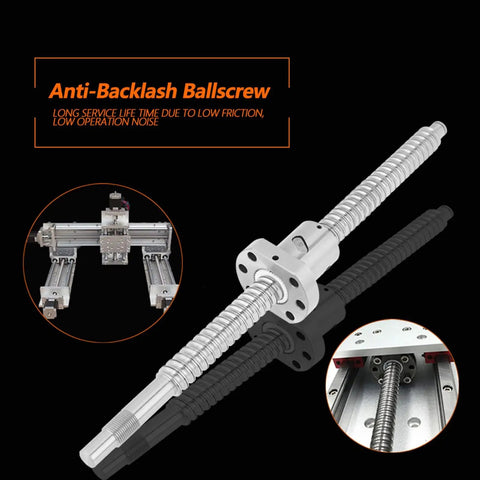 300Mm Rolled Ballscrew Paired With Zero Wiggle Anti Backlash Ballnut For Silky Linear Travel and Lockdown Positioning Built Damn Tough for CNC use.