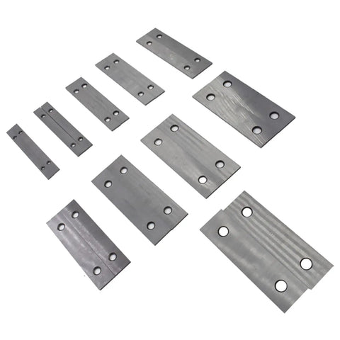 Ten Piece 1/8 X 6 Inch Thin Parallel Bars Set With Heights From 1/2 To 1-5/8 Inch, 52-58 HRC Hardness, 0.0002 Inch Tolerance, Laser Etched SAE Inches, Pro Grade Machinist Must-Have For Precise Alignment And Jig Work