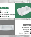Right Door Refrigerator Shelf Basket Bin Assembly Replacement Part For LG Kenmore Sears Models, 2 Pack, Top Right Fit featured in comparison chart showing durability and quality ratings.