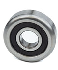 Heavy Duty Mast Guide Bearing Mg309 2RS 1 Tough As Nails Alloy Steel for forklift masts, showing dual rubber shield design.