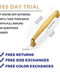 A Must Have Hella Sturdy Brushed Brass Cabinet Handles And Pulls With 5 Inch Center To Center Spacing for kitchen with measurements.