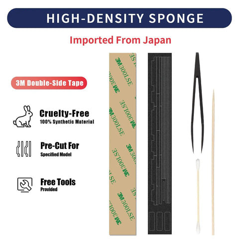 High-density sponge and tools in Pre-Cut Light Seal Foam Replacement Kit For Nikon F2 F2A F2AS Film Camera.