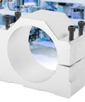 Rock Solid 80mm Cnc Spindle Motor Mount Bracket Heavy Duty Aluminum Alloy Mounting Base, precision design with screws.