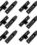 Rock Solid Adjustable False Front Cabinet Clamps For Seamless Drawer Alignment Heavy Duty Abs L Brackets, 12 pack of 60 mm and 79 mm clips