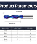 Professional Grade Tungsten Carbide Drill Bits For Hard Metal And Steel CNC Twist Drills With Sharp Cutting Edges Precision Ground Full Size Kit Ranging From 1.0mm To 20.0mm Including The Massive 17.5mm Option For All Your Tough Industrial Jobs Today. product parameters chart for CNC twist drill bit sizes and lengths