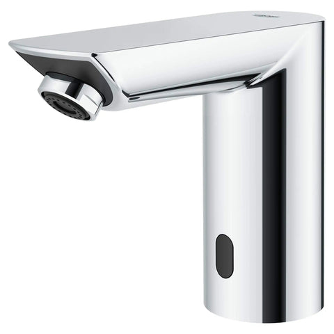 Cosmopolitan E Touchless Electronic Faucet With Battery Power DC Infrared Sensor Starlight Chrome Finish shown