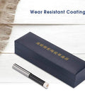 Ceramic Edge Finder For CNC Milling Lathe High Precision Non Magnetic Tool with Ceramic Tip next to blue box
