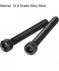 Tough As Nails No 6-32 By 1 Inch Hex Socket Button Head Cap Screws 12.9 Grade High Tensile Black Oxide Finish Alloy Steel
