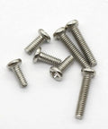 Small silver screws from Miniature Screw Kit Set With Silver Tiny Screws For Eyeglasses, Sunglasses And Watches, Glasses Repair Tools