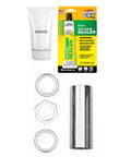 Front Load Washer Tub Bearing And Shaft Replacement Kit With Seal Nuts Spacers Grease And Adhesive 10 Piece DIY Appliance Fix Pack To Keep Your Heavy Duty Spin Cycles Rolling Sweet As Pie W10435302 Compatible including grease and silicone sealer