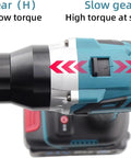 Top view of Heavy Duty Cordless Electric Rivet Nut Gun 26V Rechargeable Handheld Power Tool gear switch for torque settings.