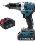 Pro Grade Cordless Rivet Gun And Nut Setter Kit Featuring Smooth Brushless Motor Heavy Duty Portable Design with battery.