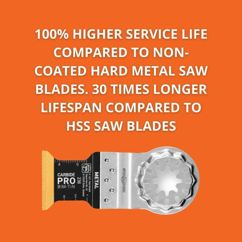 Tear Through Steel Pipe Masonry Brick Cement Board And Wood With This Rugged Starlock Oscillating Multitool Carbide Blade designed for no drag cutting.