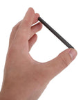 Hand holding graphite rod from Metal Electrodes Kit For Basic Electricity Science Demos With Zinc Sheets Copper Plates Iron Anode Sheet