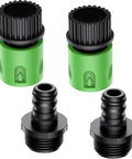 Twin Pack Quick Connect Flush Kit Green For Sea Doo Kawasaki Boats Jet Skis Engine Garden Hose Flush Adapter Compatible With 4 Stroke Sea Doo PWC Yamaha Outboard Honda Motors displayed