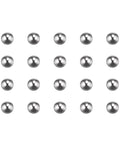 Sickly Smooth One Thousand Piece Four Millimeter G200 Grade Number 201 Stainless Steel Ball Bearings on white background.