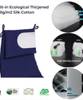 Outdoor Swing Chaise Lounge Cushion And Canopy Set For Patio Furniture with breathable waterproof 220GSM polyester pad