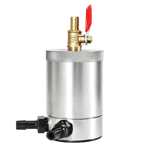 Catch Can 300Ml Double Port Baffle Design Oil Separator For Car Engine Protection, aluminum tank with valves.