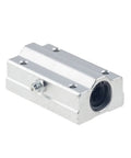 Two Pack Linear Motion Bearing Blocks Beefed Up With SCS10UU to SCS30UU And SCS10LUU to SCS20LUU For CNC Parts And 3D Printer Projects 10 To 30mm Length Precision Machine Tools Smooth Glide Bearings Built For Durability And Precision. aluminum linear bearing block with side set screw, black insert