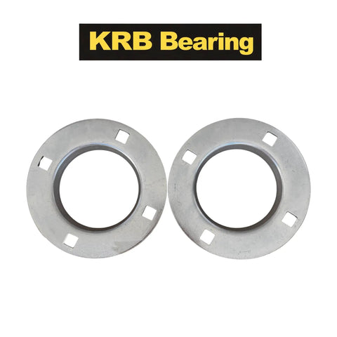 Rock Solid PF211 Round Flange Bearing Housing Double Pack Of Two Pairs Heavy Duty zinc coated pressed steel mounts