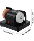 Electric Double Grinding Wheel Buffer That Cracks Rust Seals and Slays Dull Edges With Heavy Duty Polishing Power, compact and sturdy.