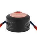 Top Shelf Automatic Car Fire Extinguisher Hardened Aluminum Body Slick Aerosol Canister compact with red and blue nozzles.