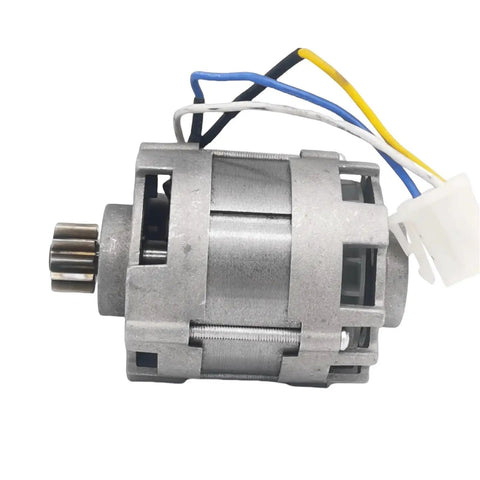 Hella Powerful Brushless Motor Electric Circular Saw Featuring A Blazing Fast Speed Rotor and Heavy Duty Cord for tough lumber jobs, close-up of rotor motor.