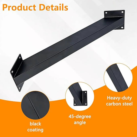 Six Pack 45 Degree Angle Corner Brackets for Pergolas and Gazebos Heavy Duty Steel DIY Support Bracket Kit For Beams Treehouses Cabins and Patios Waterproof and Rustproof Inside Joint Connectors