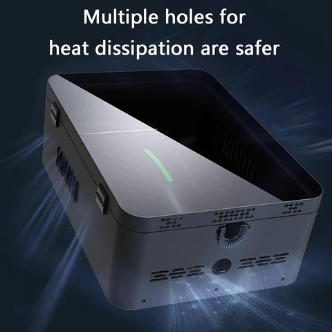 Electric Vehicle Charger Pedestal Stand And Lockable Weatherproof Charging Station Housing with heat dissipation holes for safety.