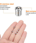 Dang Solid Mini Stainless Steel Ball Point Spring Plungers Five Pack on hand, showing heat-resistant 304 stainless steel material.